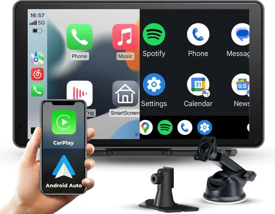 CarMe CarPlay Scherm - Apple CarPlay & Android Auto ROADFLOW Navigatiesysteem 7 Inch